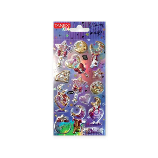 Picture of TANEX KIDS GLOSSY MOON AND STAR STICKERS